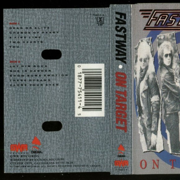 Fastway ‎– On Target --Audio Cassette Tape - Picture 3 of 3